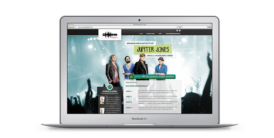 Gutes Webdesign für VRS