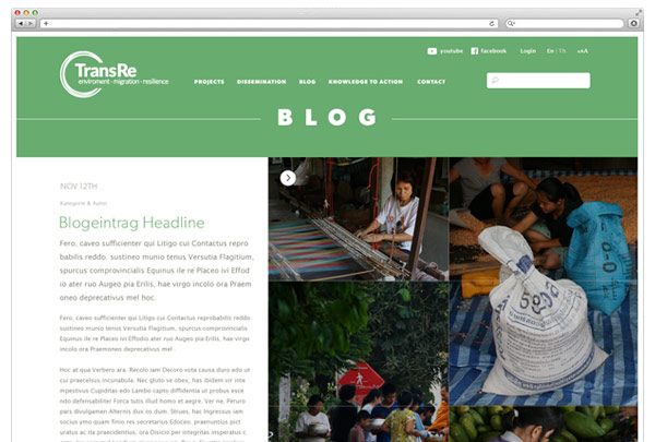 Blog Detail Ansicht