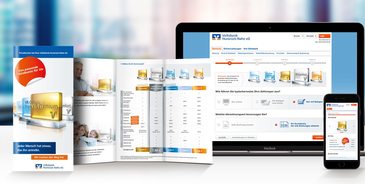 Webapplikation und Printdesign